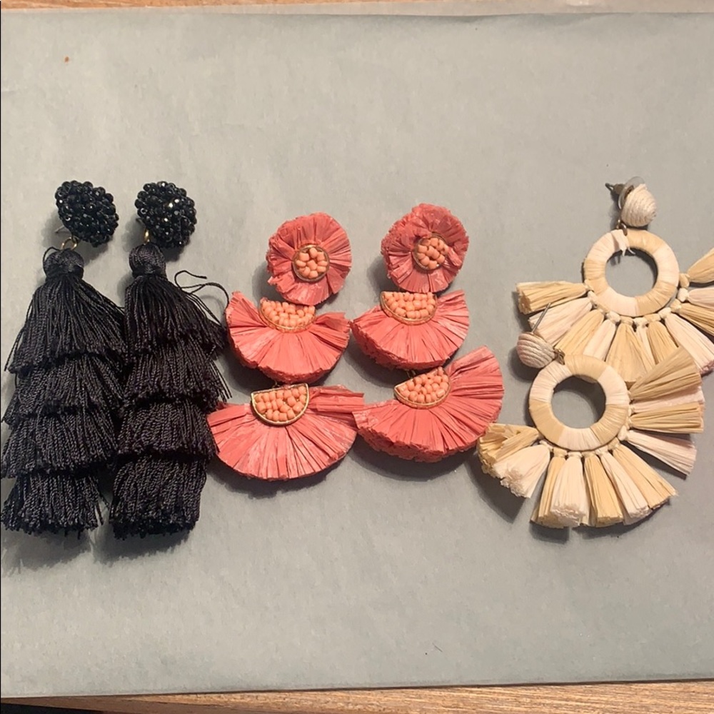 FUN earrings!! 4 pairs included!